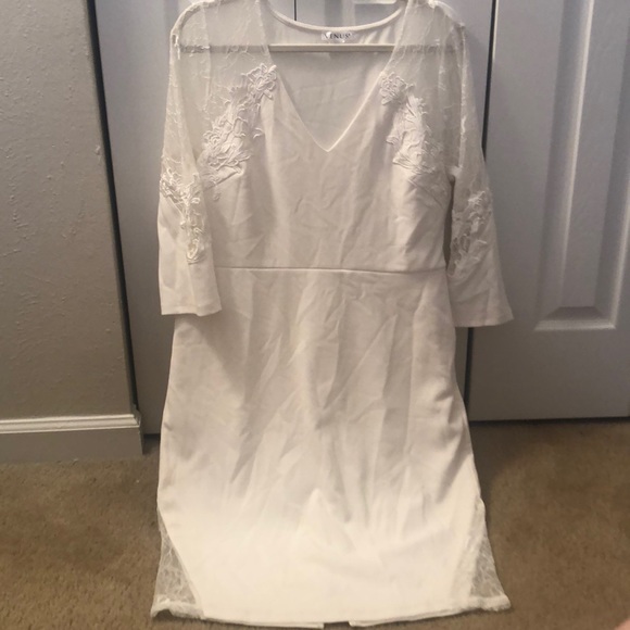 Wedding/Bridal Shower White Lace Dress - Picture 2 of 3